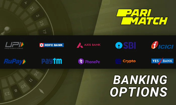 About payment options of Parimatch online casino