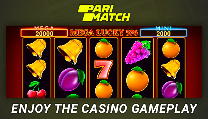 Playing slots on the Parimatch website