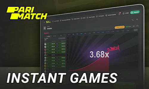 Instant games at Parimatch online casino