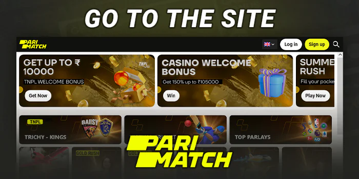 Visit the main Parimatch website