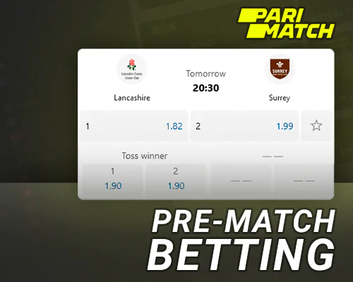 About Pre Match Betting on Parimatch