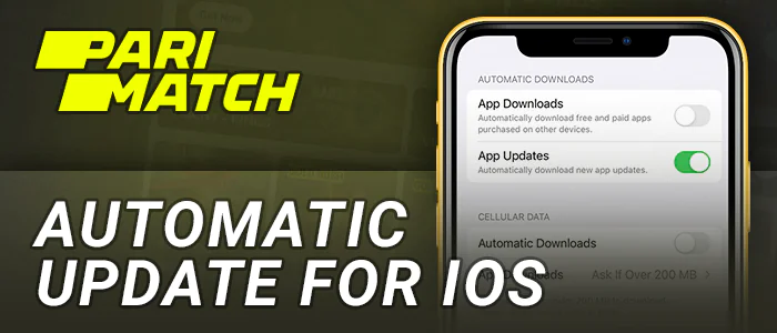 About automatic update of the Parimatch app on iOS