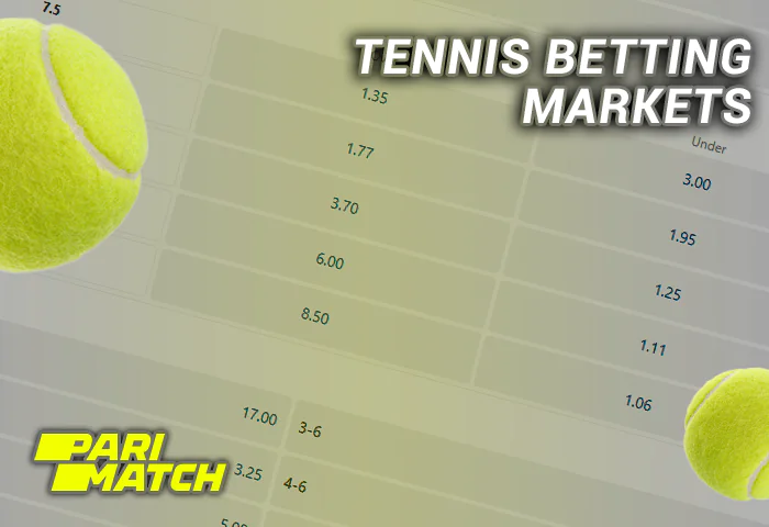 Parimatch Tennis Betting Markets