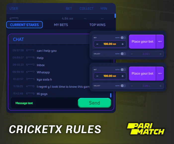 Crickex Bet Rules - Parimatch Instant Games India