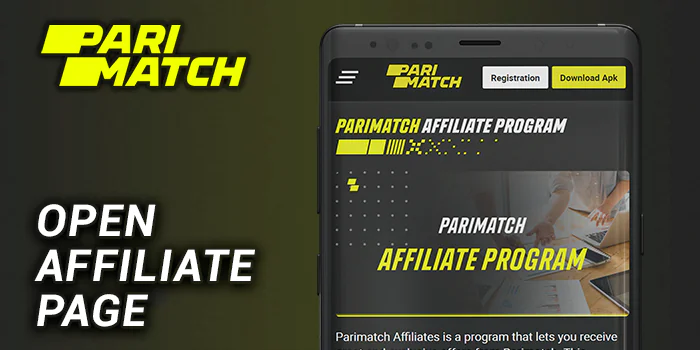 Open Parimatch Affiliate Page