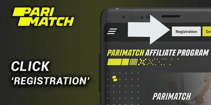 Click Registration Button to register at Parimatch Affiliate