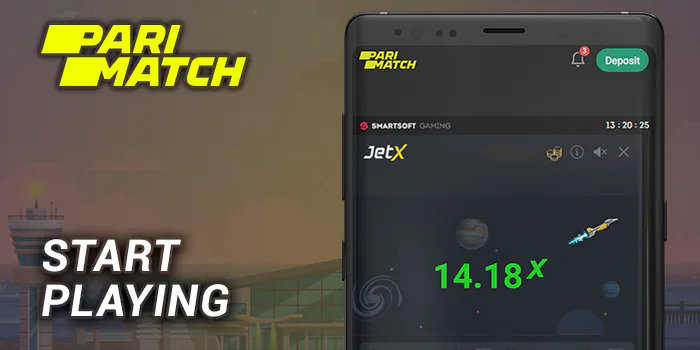 Start Playing Parimatch JetX Instant Game