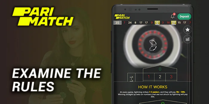 Examine the rules of a specific casino game at Parimatch