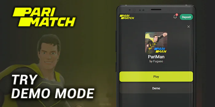 Try Pariman Demo Mode first - Parimatch