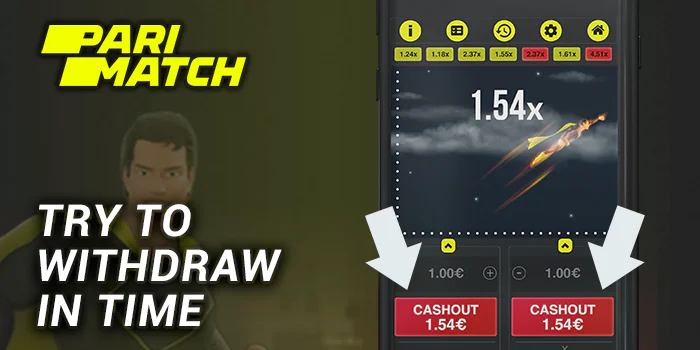 Try to withdraw funds in time to win at Parimatch Pariman Game