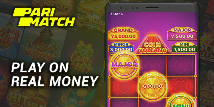 Start to play on real money at Parimatch Slots