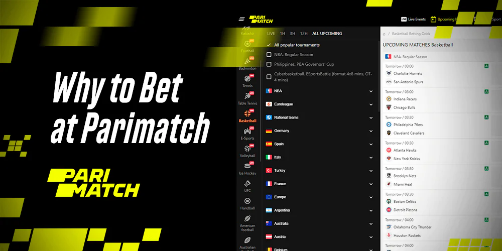 Why you should choose Parimatch India to make bets on basketball