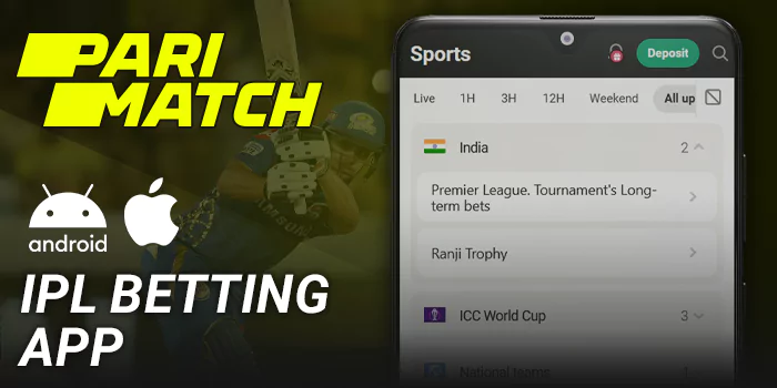 Parimatch app for IPL betting