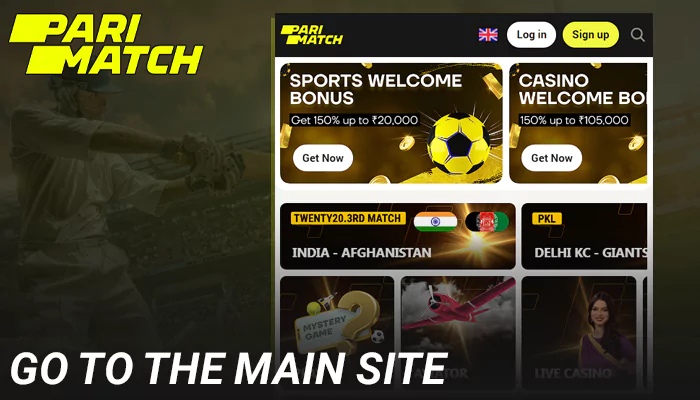 Go to the main page of Parimatch
