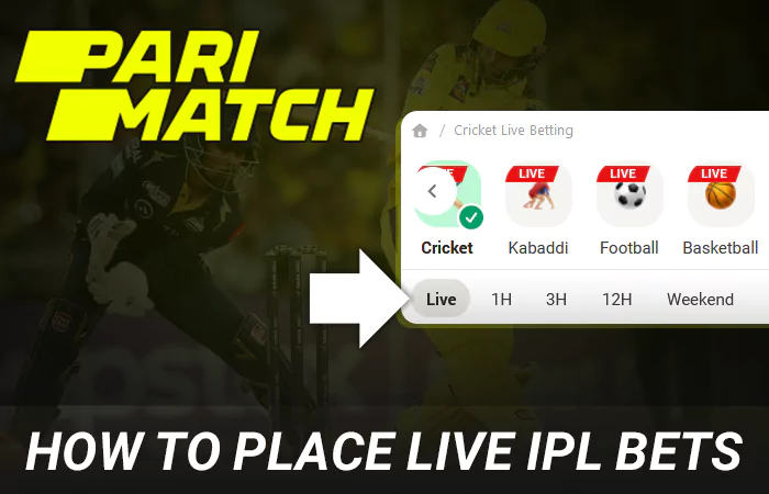 IPL live betting at Parimatch