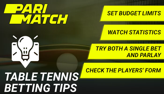Tips for Indians on table tennis betting at Parimatch