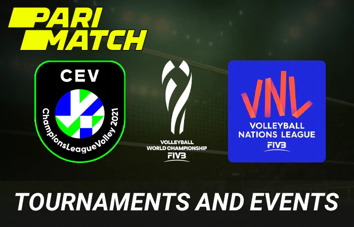 Popular Volleyball tournaments and events on Parimatch
